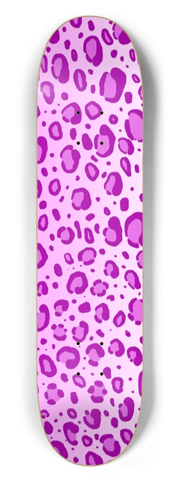 7 1/2" Pink Leopard Print Competition Deck