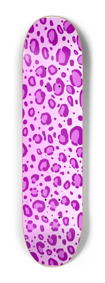 7 1/4" Pink Leopard Print Competition Deck