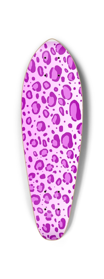 Pink Leopard Print Mini Cruiser Deck