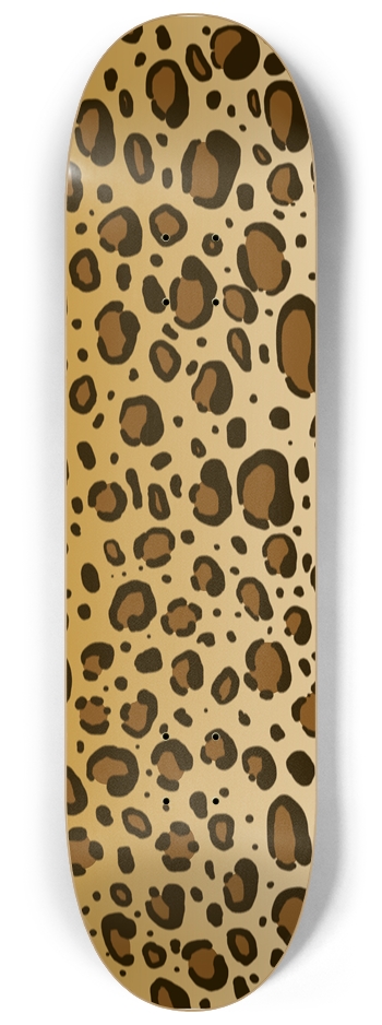 8 1/4" Leopard Print Competition Skate Deck