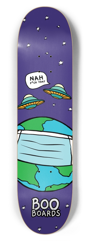 Alien Unvasion 7.75 7-3/4 Skateboard Deck 