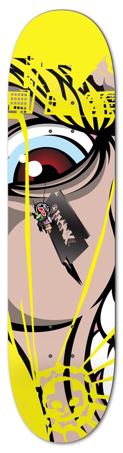 Prank evil eye Custom Skateboard