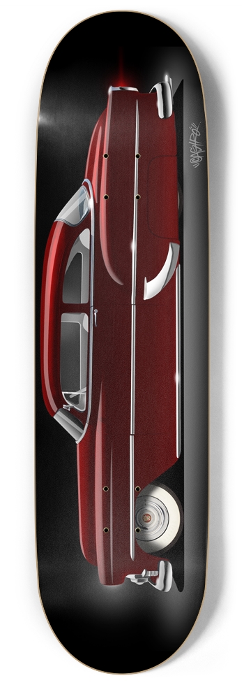 La Bruja '53 Burgundy Skateboard