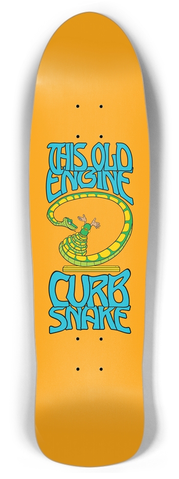 Curb Snake Skateboard Deck (Retro Cruiser)