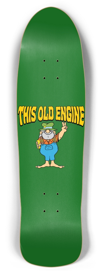 Hippie Guy Skateboard Deck (Retro Rocket)