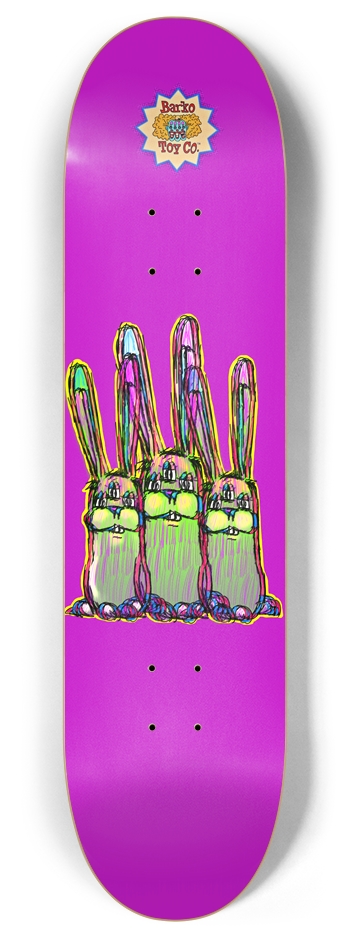 Glitch Bunnies Popsicle Deck ~ 8"x32"