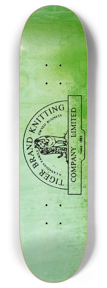 Tiger Brand Knitting 8 Skateboard Deck by DigOutTheSky