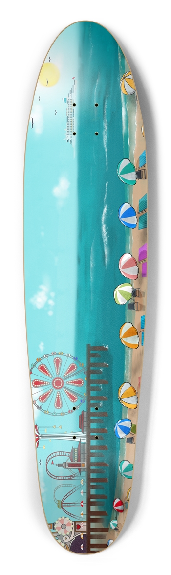Boardwalk Beach Scene