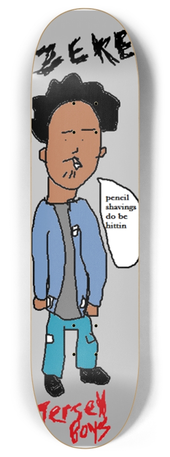 Jersey Boyz: Zeke 8 Inch Skateboard Deck