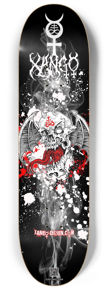 Winged Skull 8.25in Popsicle 