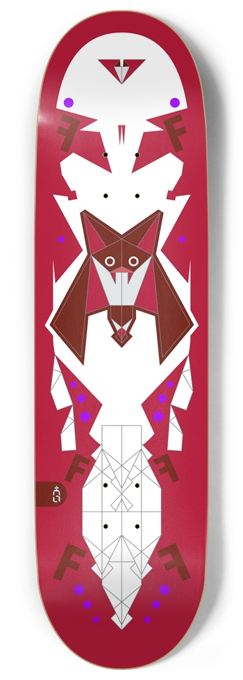 origam_bat.900 9 Inch Skateboard