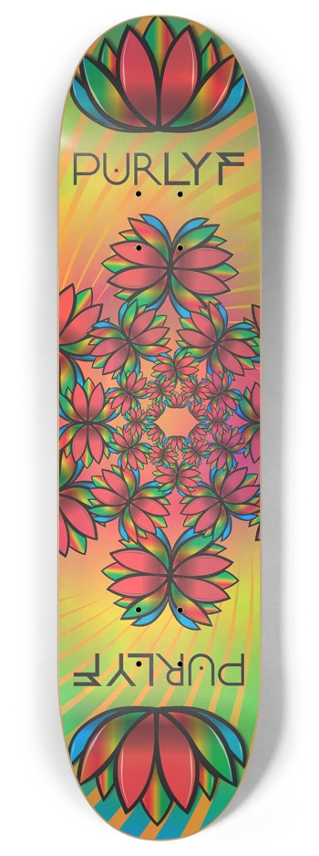 PURLYF holograph circle lotus 