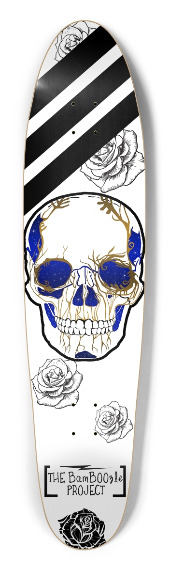 Electric Sugar Skull Long Board