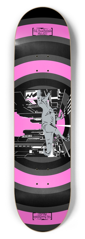 T-Rex in Times Square Deck - Size: 8.5 x 32 Inches