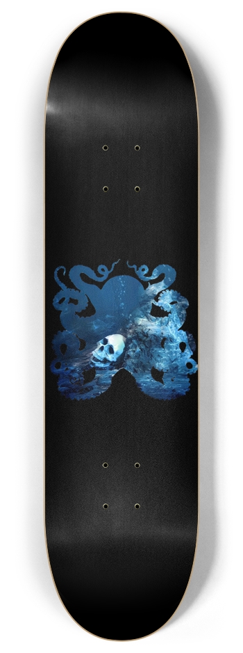 Lost To Davey Jones Locker 8 Inch Skateboard Deck by Gnarly_Spruce