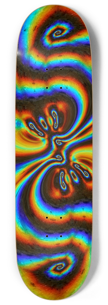Rainbow Vortex 9 Inch Skateboard