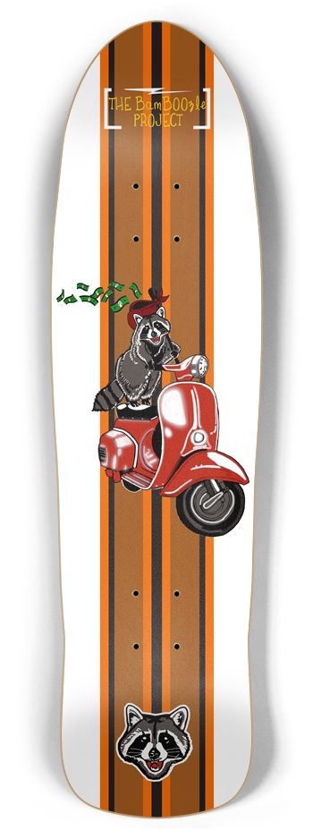 Scoot the Loot Retro Rocket - 8.5 x 32.25 Inches