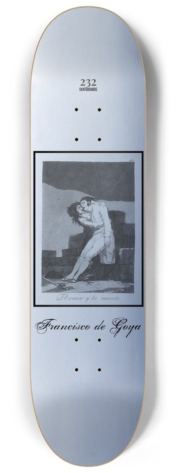 El Amor y La Muerte (Francisco de Goya) 8-1/4 Skateboard Deck by 232 ...