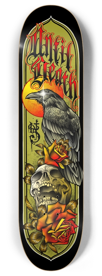 Until Death Raven crow skull