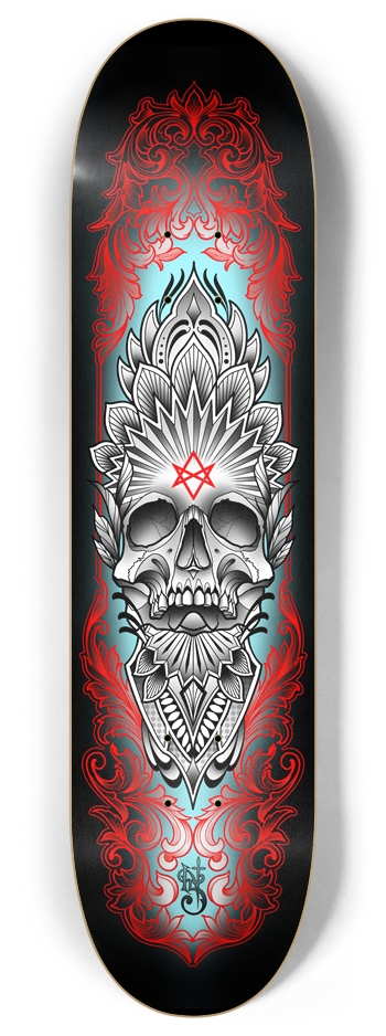 The Skull Custom Skateboard