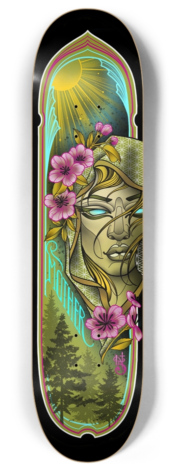 Mother Earth Custom Skateboard