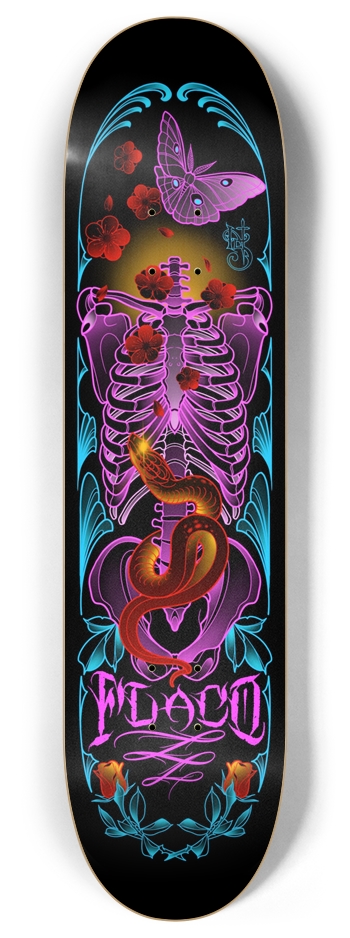 FLACO skeleton grunge tattoo
