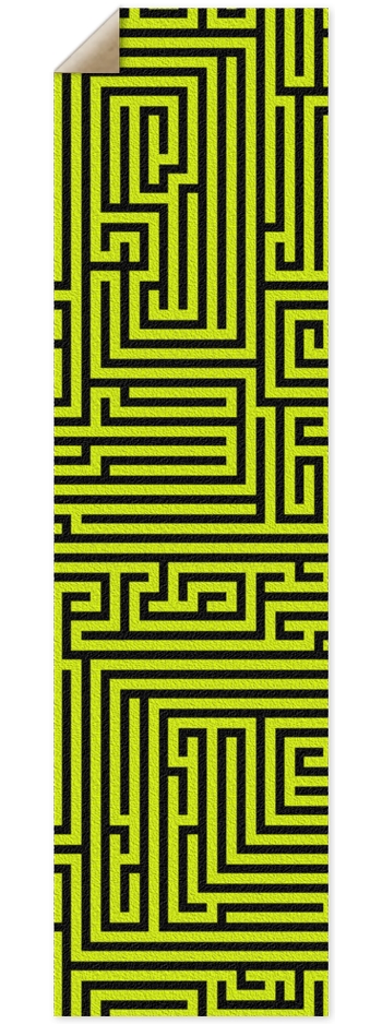 Yellow Maze Griptape