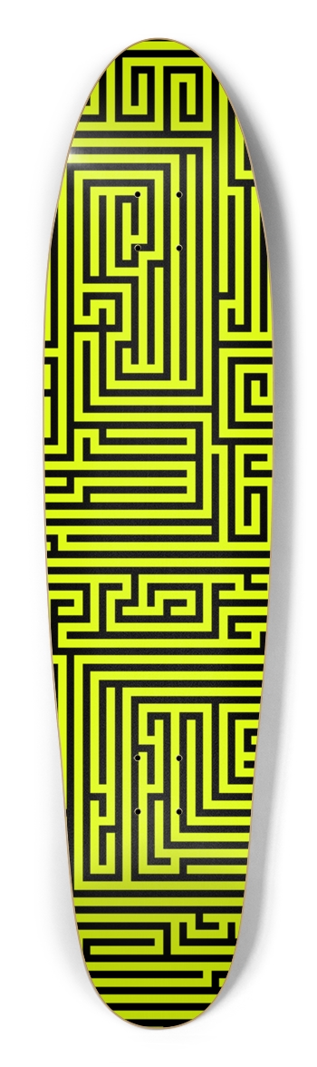 Yellow Maze Longboard