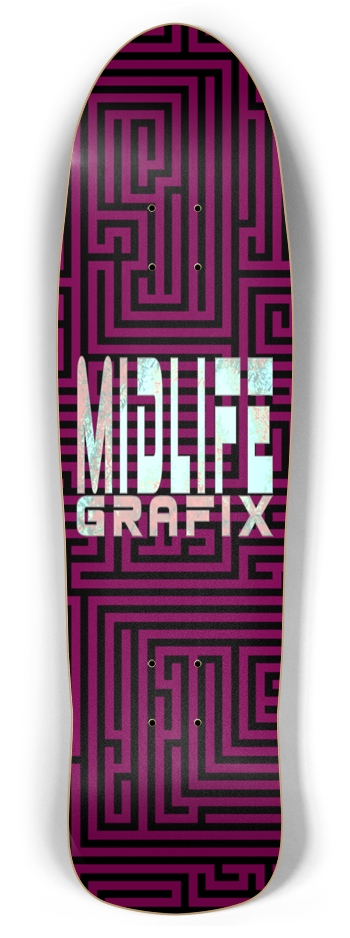 Midlife Grafix Brand Deck- Grape Maze