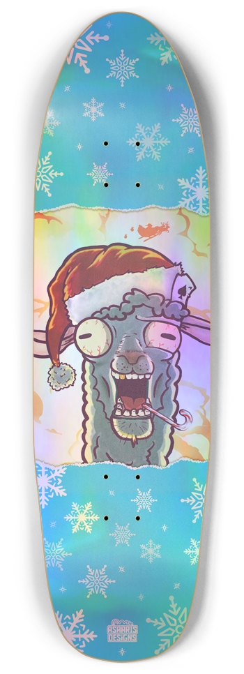 Llama Claus Punk Nose