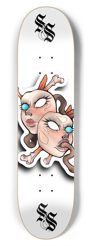 Masks 7-3/4 Skateboard Deck 