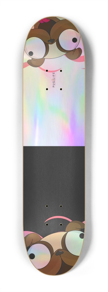 Holographic Pug Kid's Deck