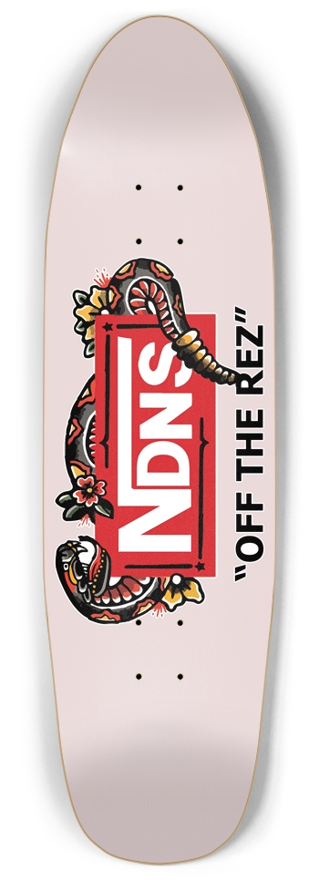 NDNS Off The Rez - Punk Nose Custom Skateboard