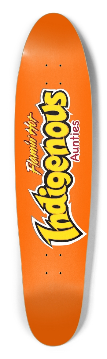 Flamin' Hot Indigenous Aunties - Custom Longboard