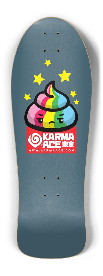Karma Ace: Unimpressed Magic Poo - Custom Skateboa