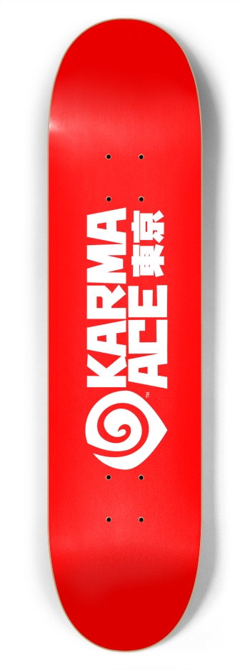 Karma Ace: Tokyo Logo Red - Custom Skateboard