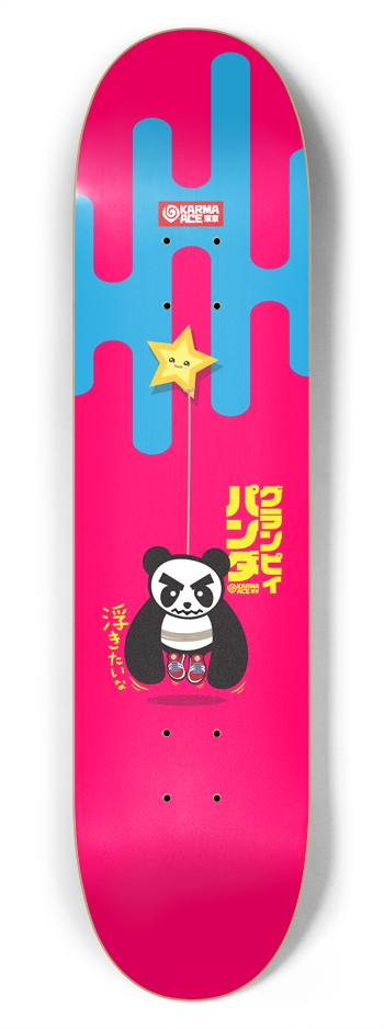 Karma Ace: Grumpi Panda - Custom Skateboard