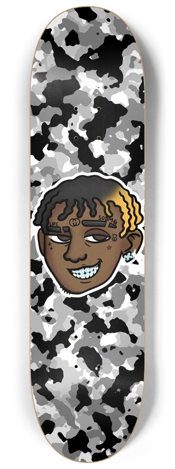 Soulja Boy Apparel Camo Skateboard