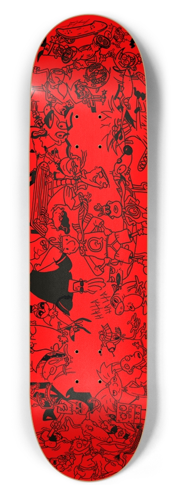 8-1/2" Classroom Doodle Deck (Pizza for Lunch Red)