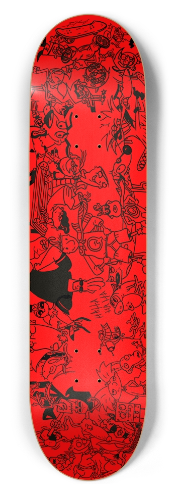 Kawaii Snacks Vuitton 8-1/4 Skateboard Deck by Wonder Baby Skateboarding