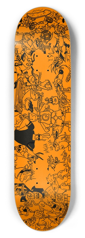 8-1/2" Classroom Doodle Deck (Safety Cone Orange)