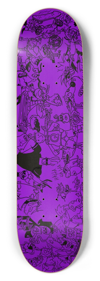 8-1/2"Classrm Doodle Deck(PB & Grape Jelly Purple)