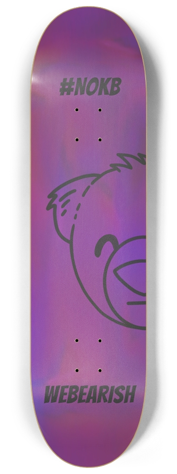 Purple WEBEARISH Skate Deck 8.25"