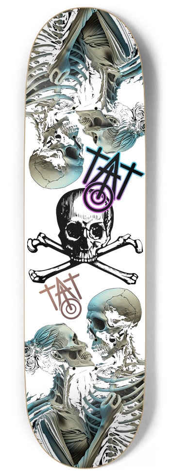 Custom Skateboard White Background, Brandon Notch 