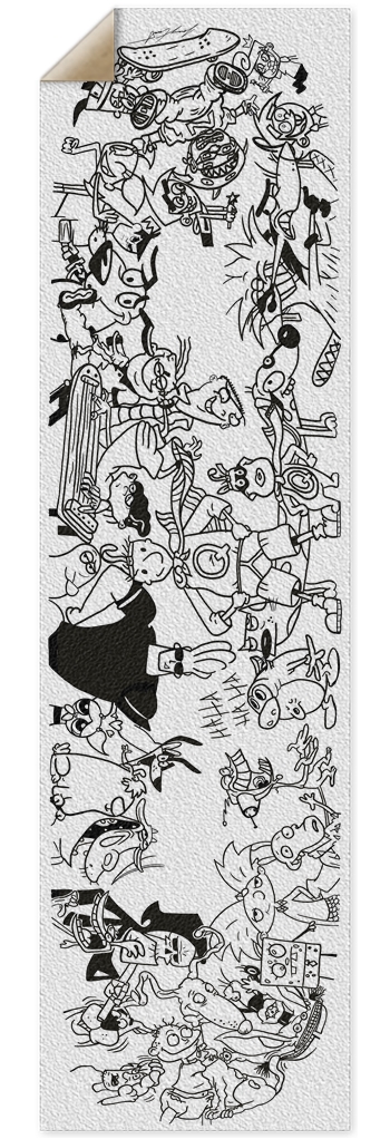 Classroom Doodle Deck (Griptape for Punk Nose)