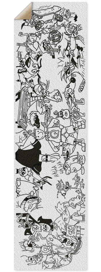 9x33" Classroom Doodle Deck (Griptape!)