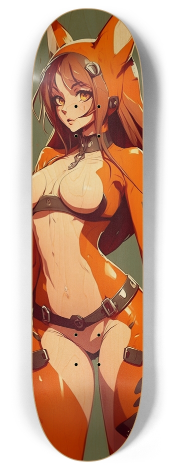 Thicc Fox Anime  8 Inch Skateboard Deck