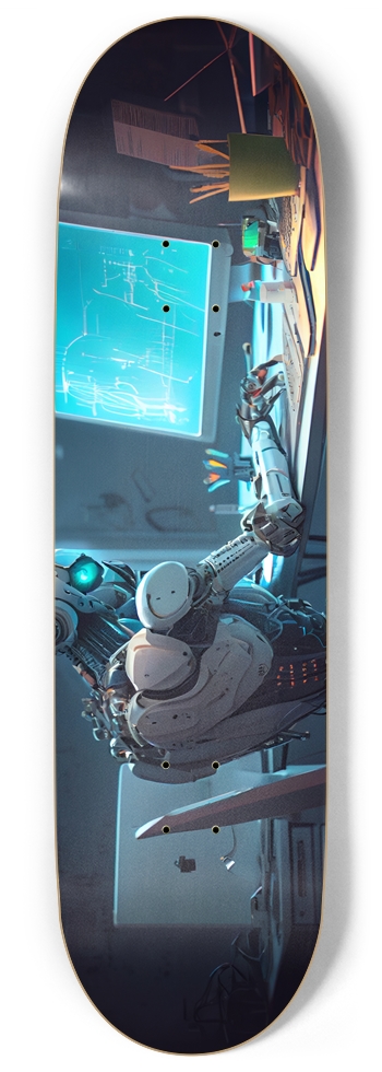 Custom Skateboard  9 W