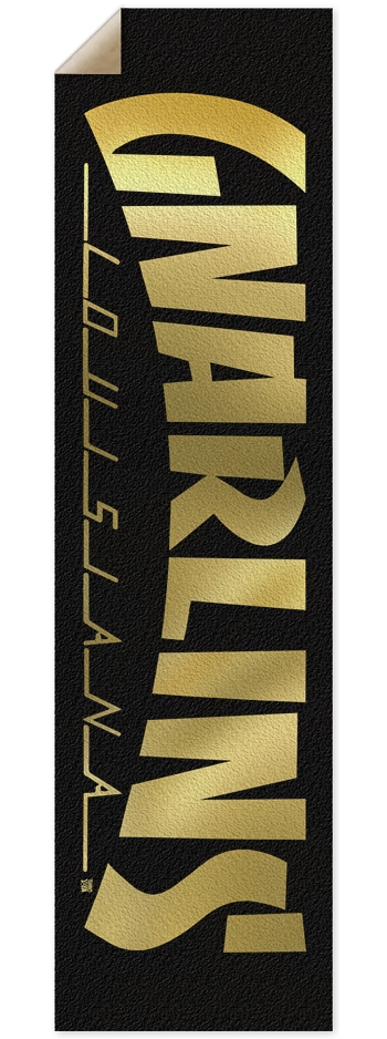GNARLINS (Black n Gold) Custom Griptape