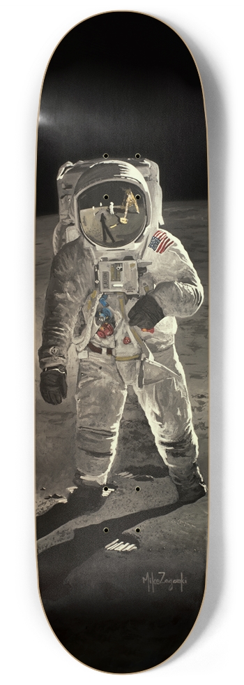 Buzz Aldrin - Glow in the dark - 9” 9 Inch Skateboard